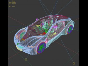 transportation - bmw car i8 3Dモデル
