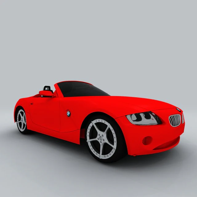 transportation - bmw car z4 3D Model .c4d .max .obj .3ds .fbx .stl .blend 