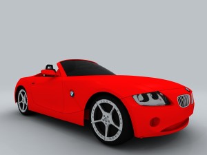 transportation - bmw car z4 3D Model