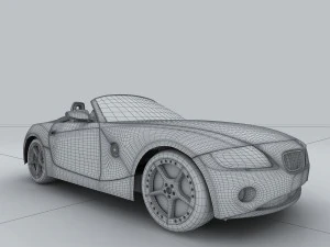 transportation - bmw car z4 3D Model