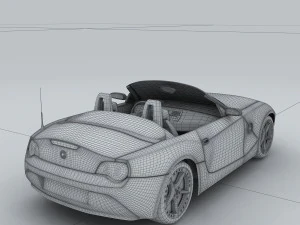 transportation - bmw car z4 3D Model