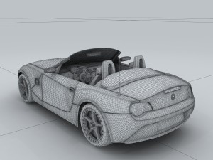 transportation - bmw car z4 Modelo 3D