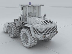 transportation - bulldozer 3D Model