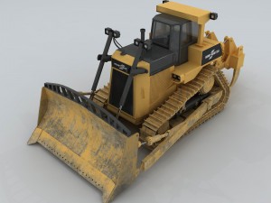 transportation - bulldozer 02 3D Модель
