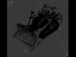 transportation - bulldozer 02 3D मॉडल