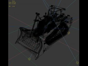 transportation - bulldozer 02 3D Model
