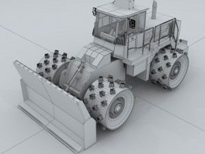 transportation - bulldozer 03 Modelo 3D