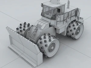 transportation - bulldozer 03 3D Model