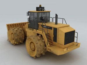 transportation - bulldozer 03 Modelo 3D