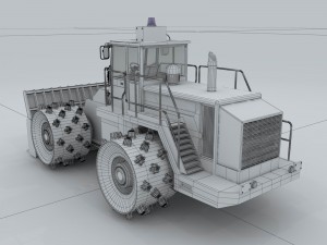 transportation - bulldozer 03 Modelo 3D