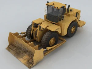 transportation - bulldozer 04 3D Model