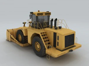 transportation - bulldozer 04 3D Model