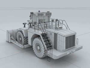 transportation - bulldozer 04 3D Modell