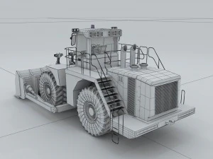 transportation - bulldozer 04 3D Model