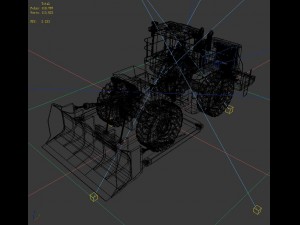 transportation - bulldozer 04 3D Modell