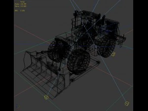 transportation - bulldozer 04 3D Model