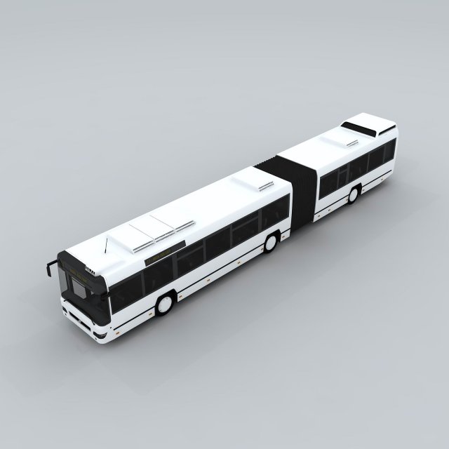 transportation - bus 3D Model .c4d .max .obj .3ds .fbx .stl .blend 