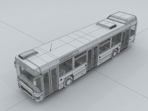 transportation - bus 02 Model 3D