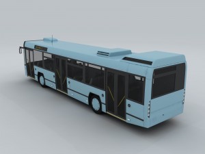 transportation - bus 02 Model 3D