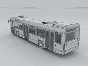 transportation - bus 02 Model 3D