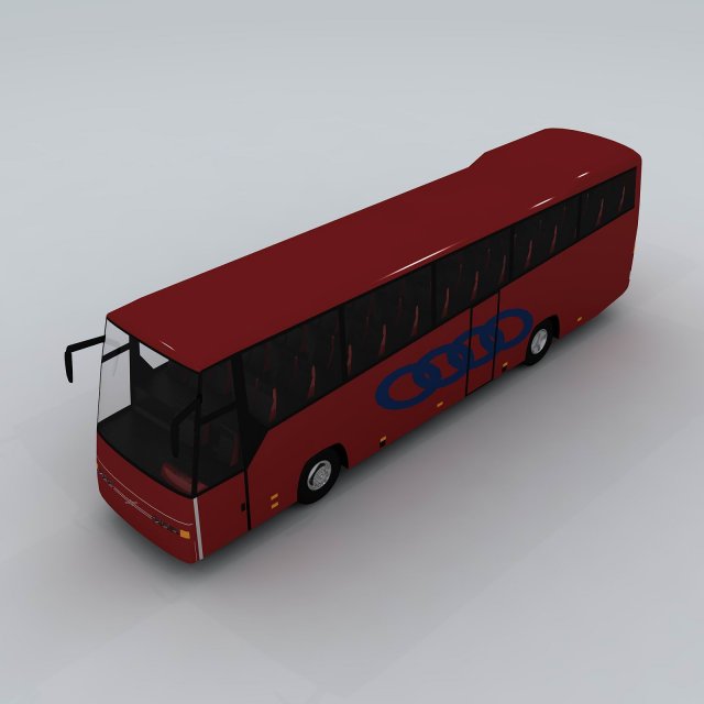 transportation - bus 04 3D Model .c4d .max .obj .3ds .fbx .stl .blend 