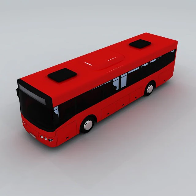 transportation - bus 05 3D Model .c4d .max .obj .3ds .fbx .stl .blend