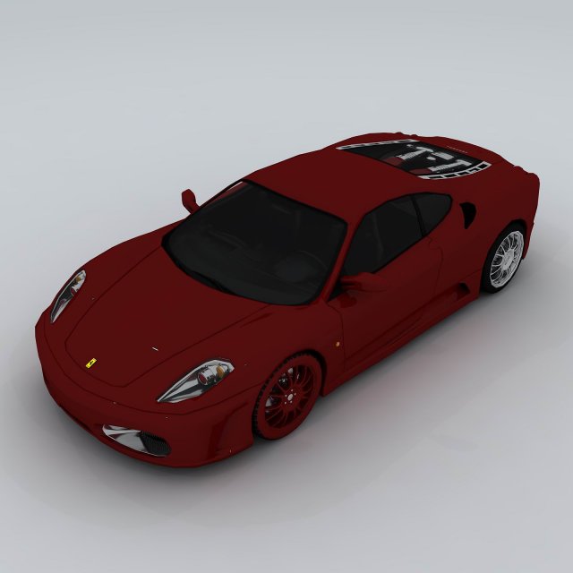 transportation - ferrari 3D Model .c4d .max .obj .3ds .fbx .stl .blend 