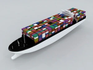 Transport - Frachter 3D Modell