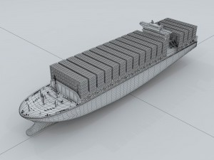 transportation - freighter 3D Model