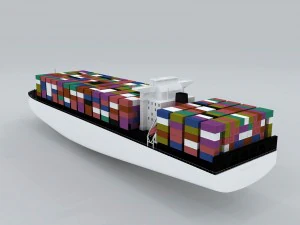 transportation - freighter 3D Model