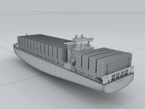 transportation - freighter 3D Model