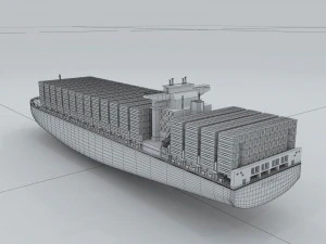 transportation - freighter 3D Model