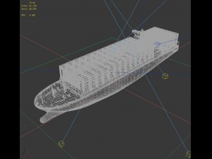 transportation - freighter 3D Model