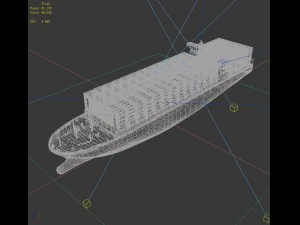 transportation - freighter 3D Model