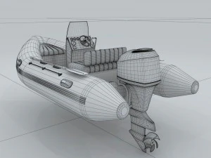 transportation - kayaking 3D Model