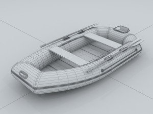transportation - kayaking 01 3D मॉडल