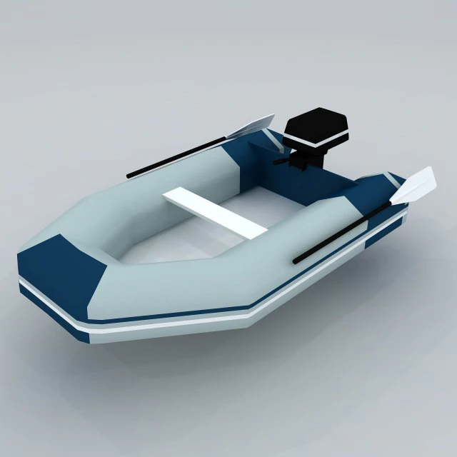 transportation - kayaking 04 3D Model .c4d .max .obj .3ds .fbx .stl .blend