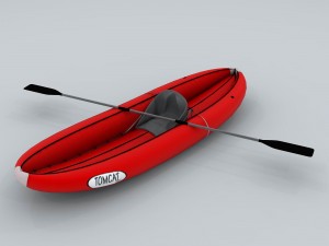 transportation - kayaking 06 3D मॉडल
