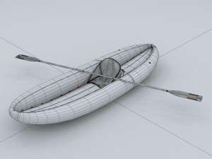 transportation - kayaking 06 3D Model