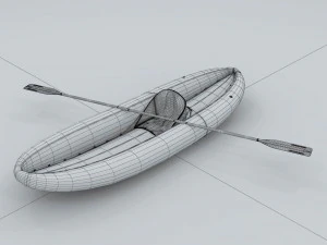 transportation - kayaking 06 3D Model