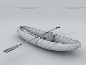 transportation - kayaking 06 3D Model