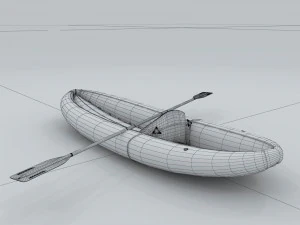 transportation - kayaking 06 3D Model