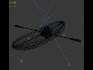 transportation - kayaking 06 3D Model
