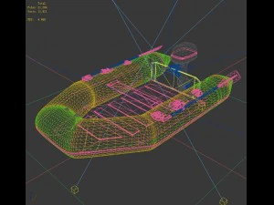 transportation - kayaking 08 3D Model