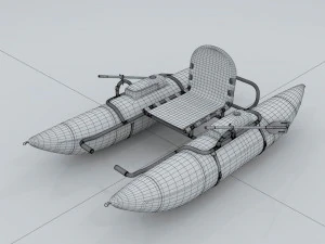 transportation - kayaking 09 3D Model