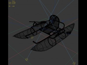 transportation - kayaking 09 3D मॉडल