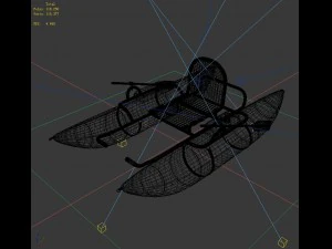 transportation - kayaking 09 3D Model