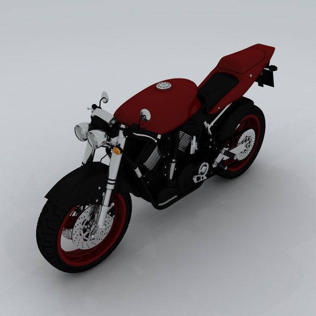 transportation - motorcycles 01 3D Model .c4d .max .obj .3ds .fbx .stl .blend 