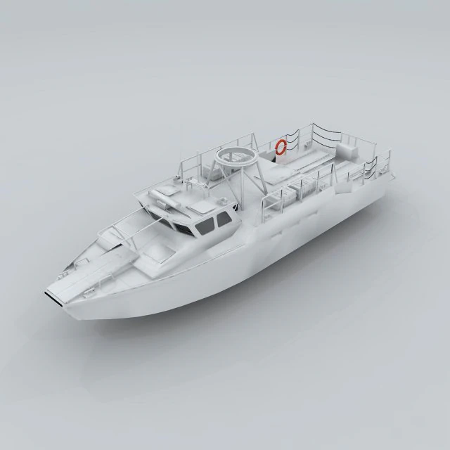 transportation - yacht 3D Model .c4d .max .obj .3ds .fbx .stl .blend 