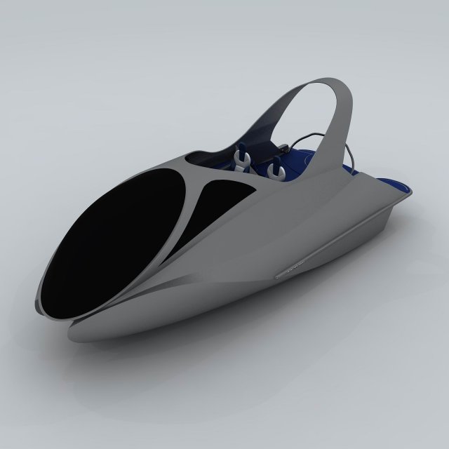transportation - yacht 02 3D Model .c4d .max .obj .3ds .fbx .stl .blend 